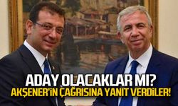 Aday olacaklar mı? Mansur yavaş ve Ekrem İmamoğlu'ndan net yanıt!