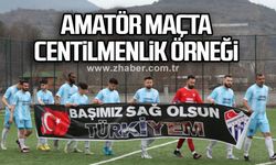 Amatör maçta centilmenlik örneği