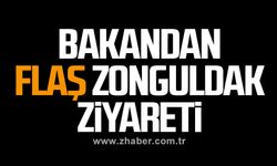 Bakandan flaş Zonguldak ziyareti