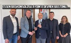 ESSEN BAŞKONSOLOSU AYDIN’A DEVREK BASTONU....