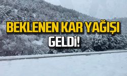 Beklenen kar yağışı geldi!