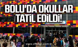 Bolu'da okullar tatil edildi!