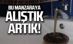 Musluklardan akan su tepkilere neden oldu