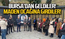 Bursa'dan geldiler. Maden ocağını gezdiler!