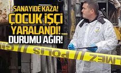 Sanayide kaza... Çocuk işçi ağır yaralandı!