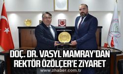Doç. Dr. Vasyl Mamray’dan Rektör Özölçer’e ziyaret