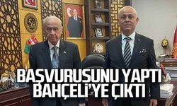Başvurusunu yaptı, Bahçeli'ye çıktı!