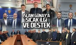 İslam Günay'a sıcak ilgi ve destek