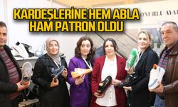 Kardeşlerine hem abla hem patron oldu