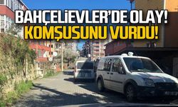 Bahçelievler'de olay! Komşusunu vurdu!