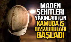 Şehit madenci yakınlarına kamuda istihdam! Başvurular başladı