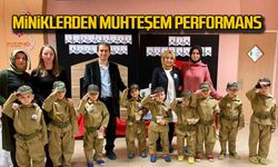 Miniklerden muhteşem performans