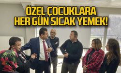 Özel çocuklara her gün sıcak yemek!