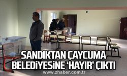 Sandıktan Çaycuma Belediyesine ‘Hayır’ çıktı