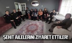 Şehit ailelerini ziyaret ettiler!