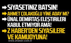 Siyasetiniz batsın!