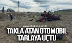 Karabük'te takla atan otomobil tarlaya uçtu: 3 yaralı