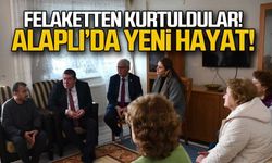 Felaketten kurtuldular...Alaplı'da yeni hayat