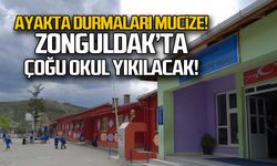 Ayakta durmaları mucize!...Zonguldak'ta çoğu okul yıkılacak