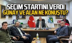 Seçim startını verdi...Günay ve Alan ne konuştu?