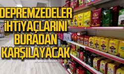 Depremzedeler ihtiyaçlarını buradan karşılayacak