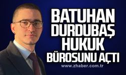 Batuhan Durdubaş hukuk bürosunu açtı