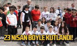 23 Nisan'ı böyle kutladır...OKullarında eğlendiler!