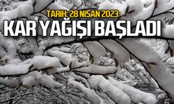 Günlerden 28 Nisan. Kar yağışı yeniden başladı!
