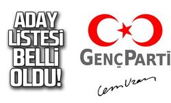 Genç Parti aday listesi belli oldu