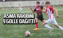 Asma rakibini 9 golle dağıttı