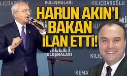 Harun Akın’ı bakan ilan etti!