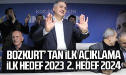 Bozkurt’ tan ilk Açıklama; ilk Hedef 2023  2. Hedef 2024