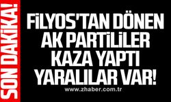 Filyos'tan dönen Ak Partililer kaza yaptı yaralılar var!