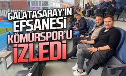Galatasaray'ın efsanesi Kömürspor'u izledi