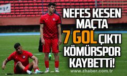 Nefes kesen maçta 7 gol çıktı; Kömürspor kaybetti! 