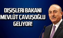 Dışişleri Bakanı Mevlüt Çavuşoğlu geliyor!
