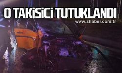 Kazada 1 kişinin ölümüne sebep olan taksici tutuklandı