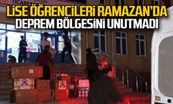 Lise öğrencileri Ramazan'da deprem bölgesini unutumadı