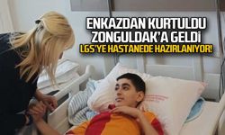 Enkazdan kurtulup Zonguldak'a geldi... LGS'ye hastanede hazırlanıyor
