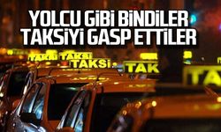 Yolcu gibi bindiler...Taksiyi gasp ettiler