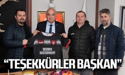 "Teşekkürler başkan"