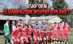 ASKF'den elvanpazarcıkspor'a plaket