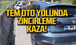 TEM otoyolunda zincirleme kaza!