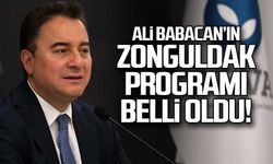 Ali Babacan'ın Zonguldak programı belli oldu!