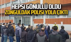 Hepsi gönüllü oldu... Zonguldak Polisi yola çıktı