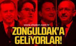 Erdoğan, Kılıçdaroğlu, Akşener ve Babacan Zonguldak’a geliyor!
