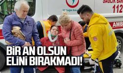 Bir an olsun elini bırakmadı!