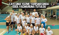 Çaycuma yüzme yarışmasında ödül yağmuruna tutuldu
