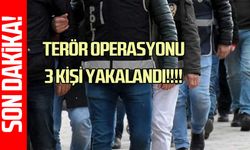 Karabük'te Terör Operasyonu 3 Kişi Yakalandı!