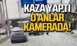 Kaza yaptı...O anlar kamerada!